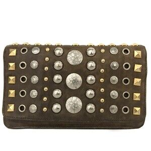 Ega Miu Studded Leather Long Bifold #197464M70